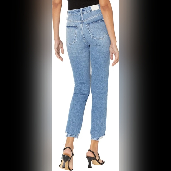 Paige Sarah Slim Ripped Hem in Mako Distressed NWT - Picture 2 of 9